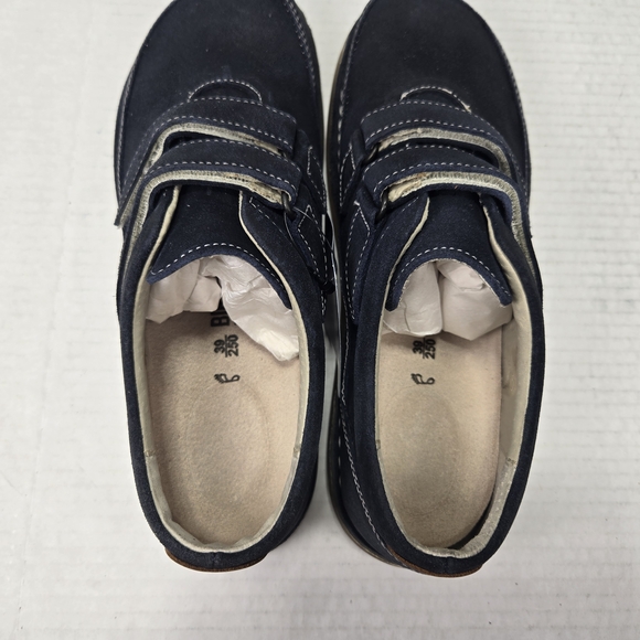 Birkenstock Unisex Tyler Oxford Velcro Closure Blue Suede Shoes EU 39 US W8 M6 - Picture 6 of 12